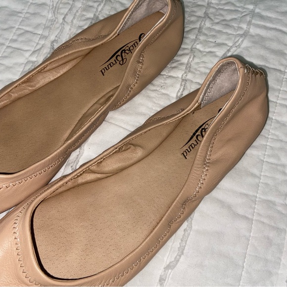 Lucky Brand Off-white Cream Leather Ballet Flats - Picture 2 of 5